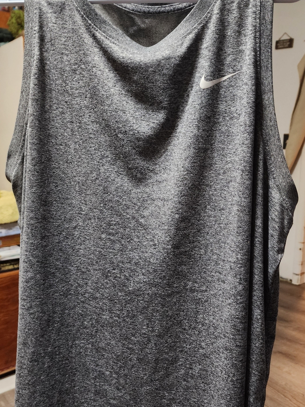 Nike Women's Gray Heather Performance Tank Top Sz XL